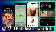 Check Out These iOS 17 Public Beta Features! - Contact Posters, StandBy, Stickers, Home History