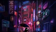 Japanese City at Night Drawing | Procreate time lapse painting 4k | Fully narrated
