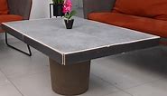 Craft your own concrete dining table!