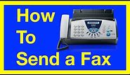 How to Send a Fax from a Fax Machine : How to Fax