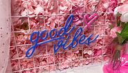 Good Vibes Neon Signs for Wall Decor, Neon Light for Bedroom, LED Neon Lights Sign Gift USB Powered Neon Wall Sign, Blue