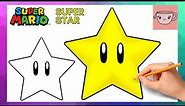 How To Draw Mario Super Star ⭐ | Easy Step By Step Drawing Tutorial