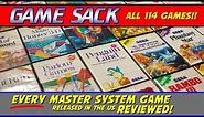 Every Sega Master System Game Released in the US REVIEWED!
