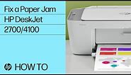 Fix Paper Jam on the HP DeskJet 2700, Plus 4100, Ultra 4800 Printer Series | HP Printer | HP Support