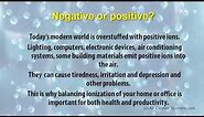 Negative Ions - How Do Neg Ions Influence Our Health?