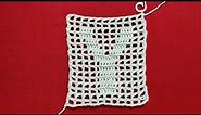 Filet Crochet Alphabet 'Y' Tutorial