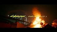 Cyberpunk 2077 | Night City Ambience 👀🎧 Junkyard Fire (1 HOUR, 4K Ultrawide)