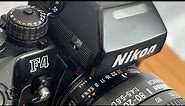 Camera review and video manual of the Nikon F4S, an incredible technological masterpiece.