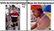 Girls Entrepreneur Vs Boys Entrepreneur. Meme Paji.