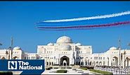 Aerobatic aircraft create Russian flag in UAE sky
