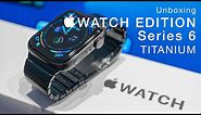 Titanium Apple Watch Edition Series 6 + Stainless Steel Space Black Link Bracelet Unboxing