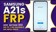 Samsung A21s Frp Bypass Without Pc | Without Alliance Shield | New Method 💯🔥