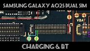 Samsung Galaxy A02s Dual SIM charging and battery connector ways