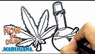 How to Draw marijuana| Easy Drawing