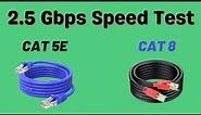 CAT 8 vs CAT 5E - Ethernet Speed Test