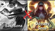 How is Odyssey Sona DIFFERENT? | Skin Comparison