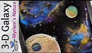 50] Resin & Acrylic Galaxy Tutorial - Mica Nebula + Dirty Pour Planets - Tips & Techniques