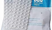 100Pack Clear Round Self-Adhesive Rubber Pad Silicon Bumpers 3/8" for Home Kitchen Door Drawers Cabinet Furniture