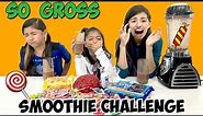 SMOOTHIE CHALLENGE Halloween Candy Edition | Super Gross