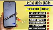 All Samsung A10s/A02s/AO3s Bypass Frp Google Account Verification Without PC IN 2024 WORKING💯