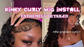 Kinky Curly Wig Install | Extremely Detailed! | Zlike Hair