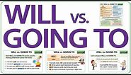 WILL vs GOING TO in English - What is the difference?