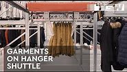 Garments on Hanger Shuttle: Dynamic Goods-to-Person System | TGW