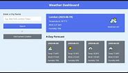 Build A Weather App in HTML CSS and JavaScript | Weather App Project HTML CSS and JavaScript