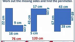 Year 4 Perimeter of rectilinear shapes