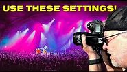 USE THESE CONCERT PHOTOGRAPHY SETTINGS!