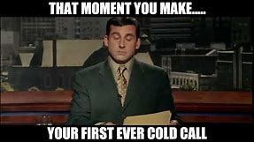 COLD CALLING FIRST COLD CALL SALES MEME GIF VIDEO PHONE FUNNY!!