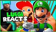 Luigi Reacts To SMG4 Funny Tik Toks!
