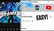 How to Make a COOL FORTNITE LOGO! (ANDROID/iOS) (YOUTUBE PROFILE PIC)