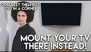 How to Mount your TV in a Corner - DIY Corner TV Wall Mount Demo With Rob Boss