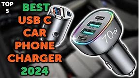 5 Best Car Phone Charger 2024 | Top 5 USB C Fast Car Phone Chargers in 2024