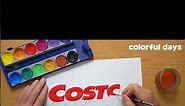 COSTCO logo painting