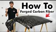 How To Skin Parts in Forged Carbon Fiber | DIY Chopped Carbon Fiber Tutorial
