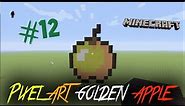 Minecraft pixel art Tutorial 12- Minecraft Golden Apple