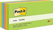 Post-it Notes, 3x3 in, 14 Pads, America's #1 Favorite Sticky Notes, Floral Fantasy Collection, Bold Colors, Clean Removal, Recyclable (654-5PK)