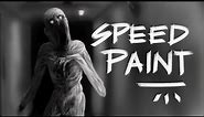 Creepy Monster SPEED PAINT horror illustration