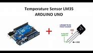 LM35 Temperature Sensor with Arduino Uno