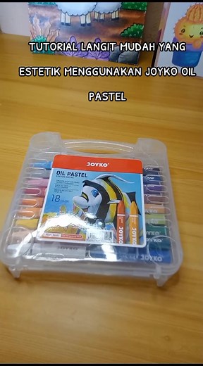 Tutorial Mewarnai Langit Estetik dengan Joyko Oil Pastel