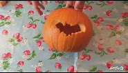 Pumpkin carving: Bat template