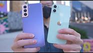 Samsung Galaxy S21 vs iPhone 12 Mini Simple Comparison Review