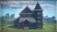 Kelpie's Halloween 🎃👻 Haunted Mansion Advanced Build🏠 Minecraft Spooky Goth Witch Aesthetic Tutorial