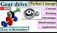Gear drive, Advantages and disadvantages, application of gear drive #GTU, #Gear