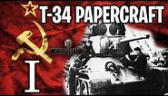 T-34-76 y T-34 1:50 World of Tanks (Parte I) | Papercraft GMR