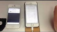 iPhone 4S vs iPhone 5s Geschwindigkeits Vergleich
