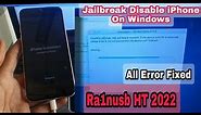 How to Jailbreak Disable/Passcode iPhone on Windows 2022 | All Error Fix | IOS 12.2/13.7/14.4.2
