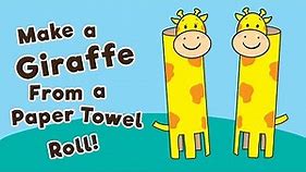 Make a Giraffe From a Paper Towel Roll